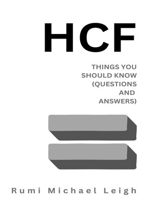 cover image of HCF